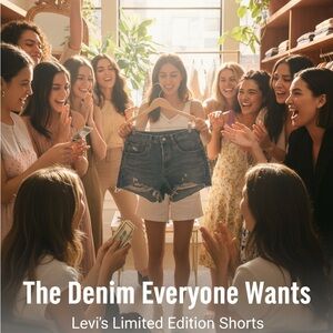 Levi's Women's Classic Blue Jean Shorts